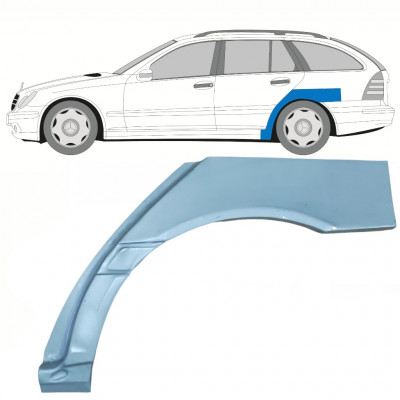 Painel de reparação do guarda-lamas traseiro para Mercedes C-class 2000-2007 / Esquerdo / COMBI 9099