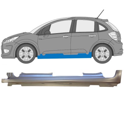 Soleira completa para Citroen C3 2009-2016 / Esquerdo 14636