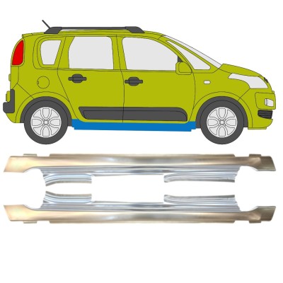 Soleira completa para Citroen C3 Picasso 2008- / Esquerda+Direita / Conjunto 14634