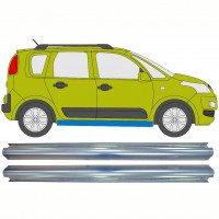 Painel de reparação da soleira para Citroen C3 Picasso 2008- / Esquerda = Direita (simétrico) / Conjunto 10301