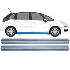 Painel de reparação da soleira para Citroen C4 Picasso 2006-2013 / Esquerda+Direita / Conjunto 11915
