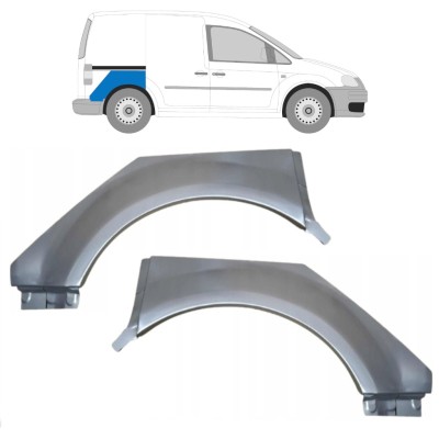 Painel de reparação do guarda-lamas traseiro para Volkswagen Caddy 2004-2020 / Esquerda+Direita / Conjunto 15165