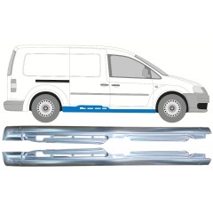 Soleira completa para Volkswagen Caddy 2004-2020 / Esquerda+Direita / Conjunto 10993