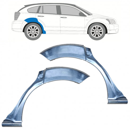 Painel de reparação do guarda-lamas traseiro para Dodge Caliber 2006-2013 / Conjunto 9831