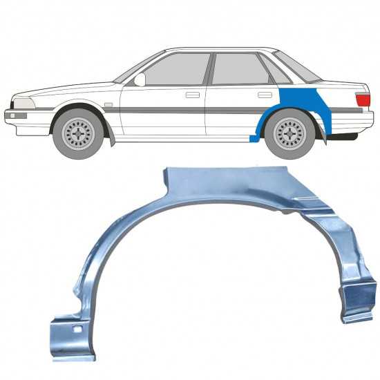 Painel de reparação do guarda-lamas traseiro para Toyota Camry 1986-1991 / Esquerdo 10995