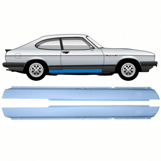 Painel de reparação da soleira para Ford Capri 1974-1987 / Conjunto 11076