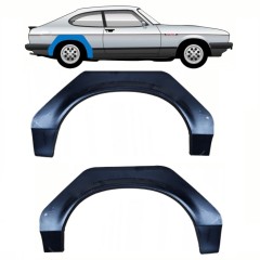 Painel de reparação do guarda-lamas traseiro para Ford Capri 1974-1987 / Esquerda+Direita / Conjunto 11075