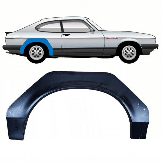 Painel de reparação do guarda-lamas traseiro para Ford Capri 1974-1987 / Direito 8778