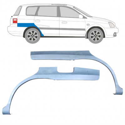 Painel de reparação do guarda-lamas traseiro para Kia Carens 1999-2006 / Esquerda+Direita / Conjunto 9281