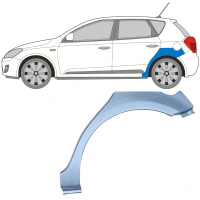 Painel de reparação do guarda-lamas traseiro para Kia Ceed 2006-2012 / Esquerdo 11741