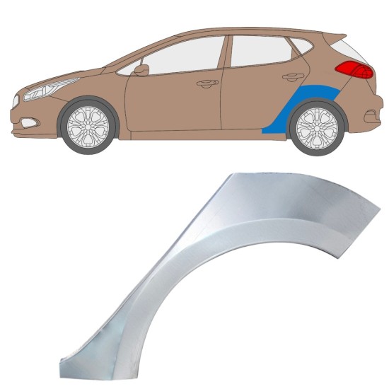 Painel de reparação do guarda-lamas traseiro