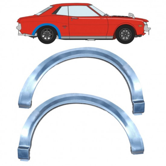 Painel de reparação do guarda-lamas traseiro para Toyota Celica 1971-1978 / Esquerda+Direita / Conjunto 11005