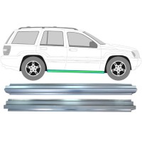 Painel de reparação interna e externa da soleira para Jeep Grand Cherokee 1998-2005 / Esquerda = Direita (simétrico) / Conjunto 17005