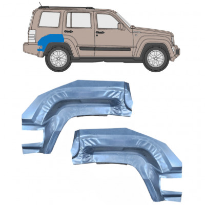 Painel de reparação da parte traseira do guarda-lamas traseiro para Jeep Liberty 2008-2013 / Esquerda+Direita / Conjunto 9955