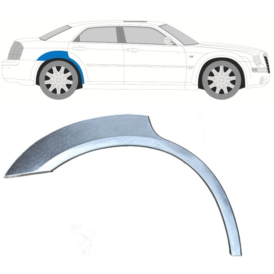 Painel de reparação do guarda-lamas traseiro para Chrysler 300C 2004-2011 / Direito 17205