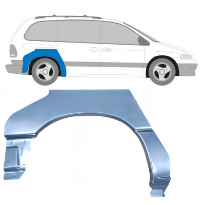 Painel de reparação do guarda-lamas traseiro para Chrysler Voyager 1996-2001 / Direito 8313