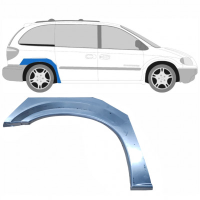 Painel de reparação do guarda-lamas traseiro para Chrysler Voyager 2000-2008 / Direito 5499