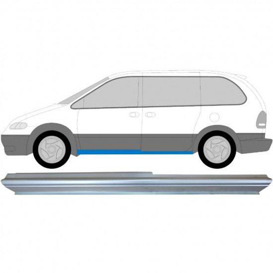 Painel de reparação da soleira para Chrysler Voyager Dodge Caravan 1996-2001 / Esquerdo 6432