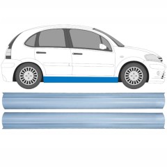 Painel de reparação da parte inferior da soleira para Citroen C3 2002-2010 / Esquerda+Direita / Conjunto 16122