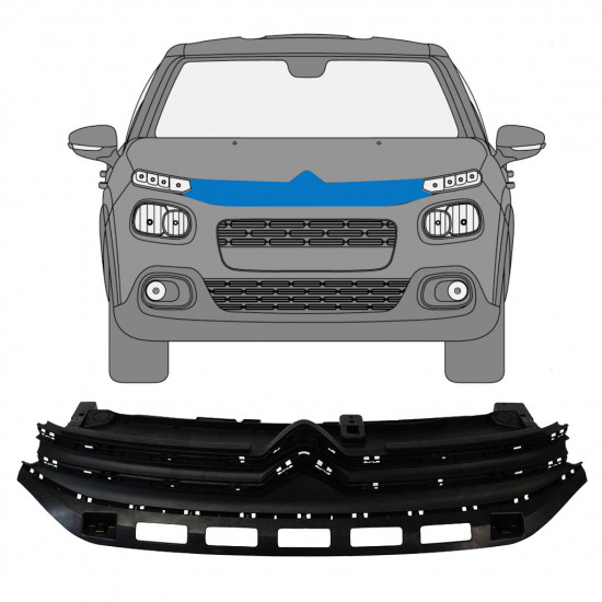 Grelha para Citroen C3 2016- 7636