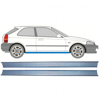 Painel de reparação da soleira para Honda Civic 1995-2001 / Esquerda = Direita (simétrico) / Conjunto 10328