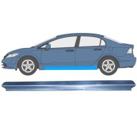 Painel de reparação da soleira para Honda Civic 2005-2011 / Esquerdo / SEDAN 11007
