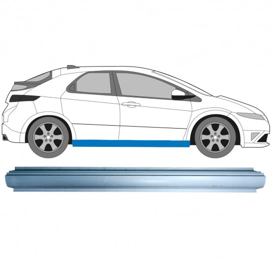 Painel de reparação da soleira para Honda Civic 2005-2011 / Esquerda = Direita (simétrico) 12870