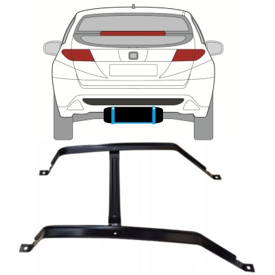 Abraçadeira do tanque de combustível para Honda Civic 2005-2011 15042