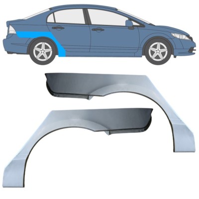 Painel de reparação do guarda-lamas traseiro para Honda Civic 2005-2011 / Esquerda+Direita / SEDAN / Conjunto 16766