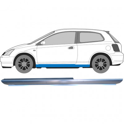 Painel de reparação da soleira para Honda Civic 2001-2005 / Esquerdo 6647