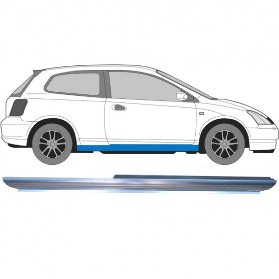 Painel de reparação da soleira para Honda Civic 2001-2005 / Direito 6646