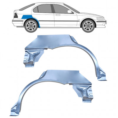 Painel de reparação do guarda-lamas traseiro para Honda Civic 1995-2001 / Esquerda+Direita / Conjunto 10422