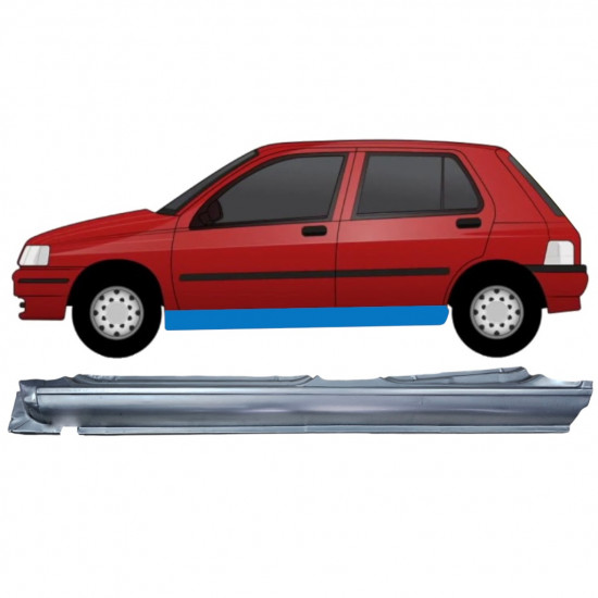 Painel de reparação da soleira para Renault Clio 1990-1998 / Esquerdo 11013