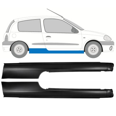 Soleira completa para Renault Clio II 1998-2012 / Conjunto 17164