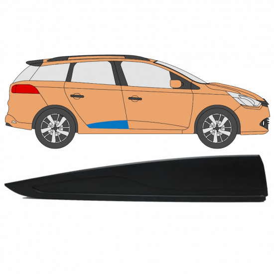 Moldura lateral da porta traseira para Renault Clio Iv 2012-2019 / Direito 7723