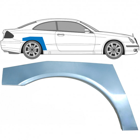 Painel de reparação do guarda-lamas traseiro para Mercedes CLK 2002-2009 / Direito 5936