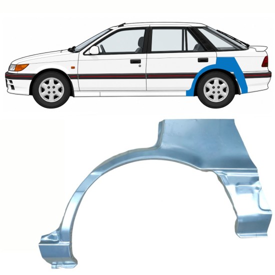 Painel de reparação do guarda-lamas traseiro para Mitsubishi Colt 1988-1992 / Esquerdo 10796