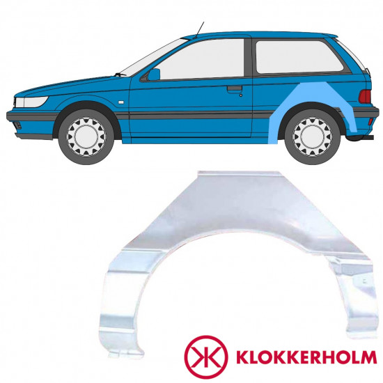 Painel de reparação do guarda-lamas traseiro para Mitsubishi Colt 1988-1992 / Esquerdo 11016