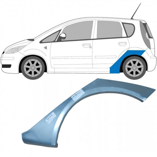 Painel de reparação do guarda-lamas traseiro para Mitsubishi Colt 2004-2012 / Esquerdo 5878