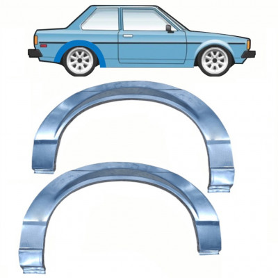 Painel de reparação do guarda-lamas traseiro para Toyota Corolla 1979-1987 / Esquerda+Direita / Conjunto 10807