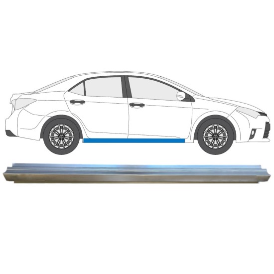 Painel de reparação da soleira para Toyota Corolla 2013-2019 / Direito 14889 Painel de reparação da soleira para Toyota Corolla 2013-2019 / Direito 14889