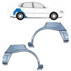 Painel de reparação do guarda-lamas traseiro para Toyota Corolla E10 1991-1998 / Esquerda+Direita / LIFTBACK / Conjunto 12663