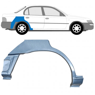 Painel de reparação do guarda-lamas traseiro para Toyota Corolla 1991-1998  SEDAN / Direito 12658