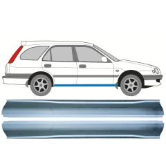 Painel de reparação da soleira para Toyota Corolla E11 1997-2002 / Esquerda+Direita / Conjunto 9885