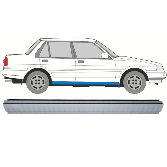 Painel de reparação da soleira para Toyota Corolla 1983-1988 / Direito 7694