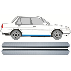 Painel de reparação da soleira para Toyota Corolla E8 1983-1988 / Esquerda+Direita / Conjunto 9883