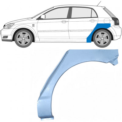 Painel de reparação do guarda-lamas traseiro para Toyota Corolla 2001-2007 / Esquerdo 7044