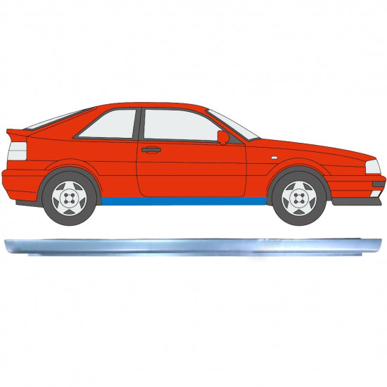 Painel de reparação da soleira para VW Corrado 1987-1995 / Esquerda = Direita (simétrico) 7133