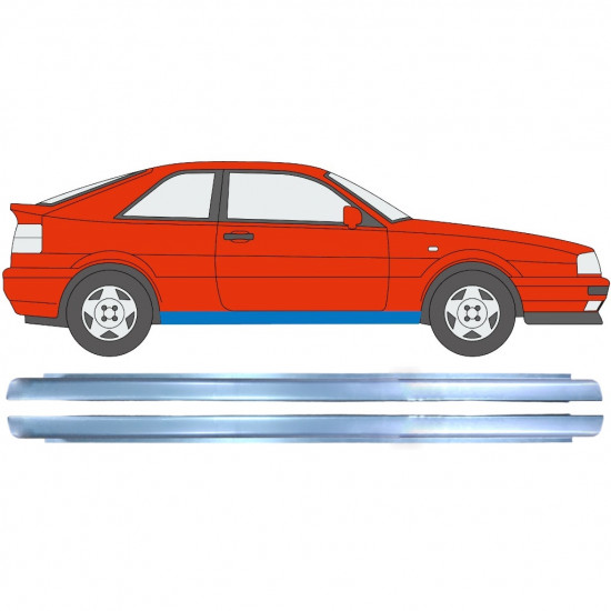 Painel de reparação da soleira para VW Corrado 1987-1995 / Conjunto 11327