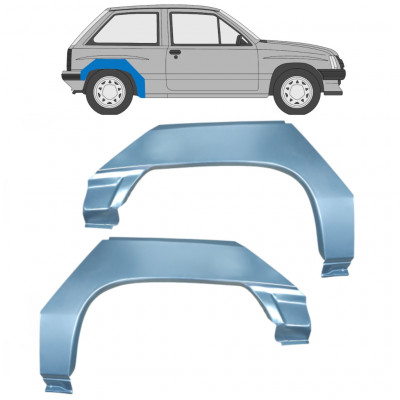 Painel de reparação do guarda-lamas traseiro para Opel Corsa A 1982-1993 / Esquerda+Direita / Conjunto 9794